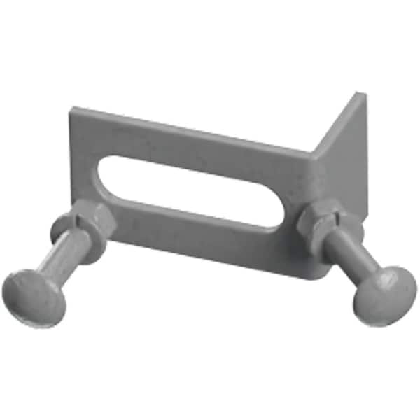 Ekena Millwork Premium Barn Door Corner Converging Bracket, Flint Gray GB6001OCFG - main